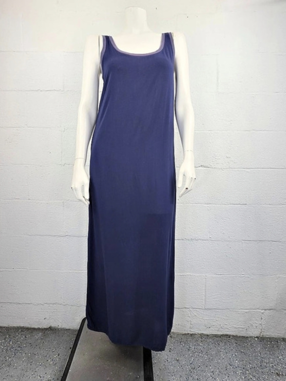 Velvet For Calypso St. Barth Blue Sleeveless Maxi Dress